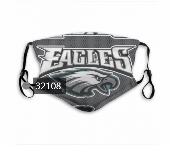 NFL 2020 Philadelphia Eagles #62 Dust mask with filter->nfl dust mask->Sports Accessory